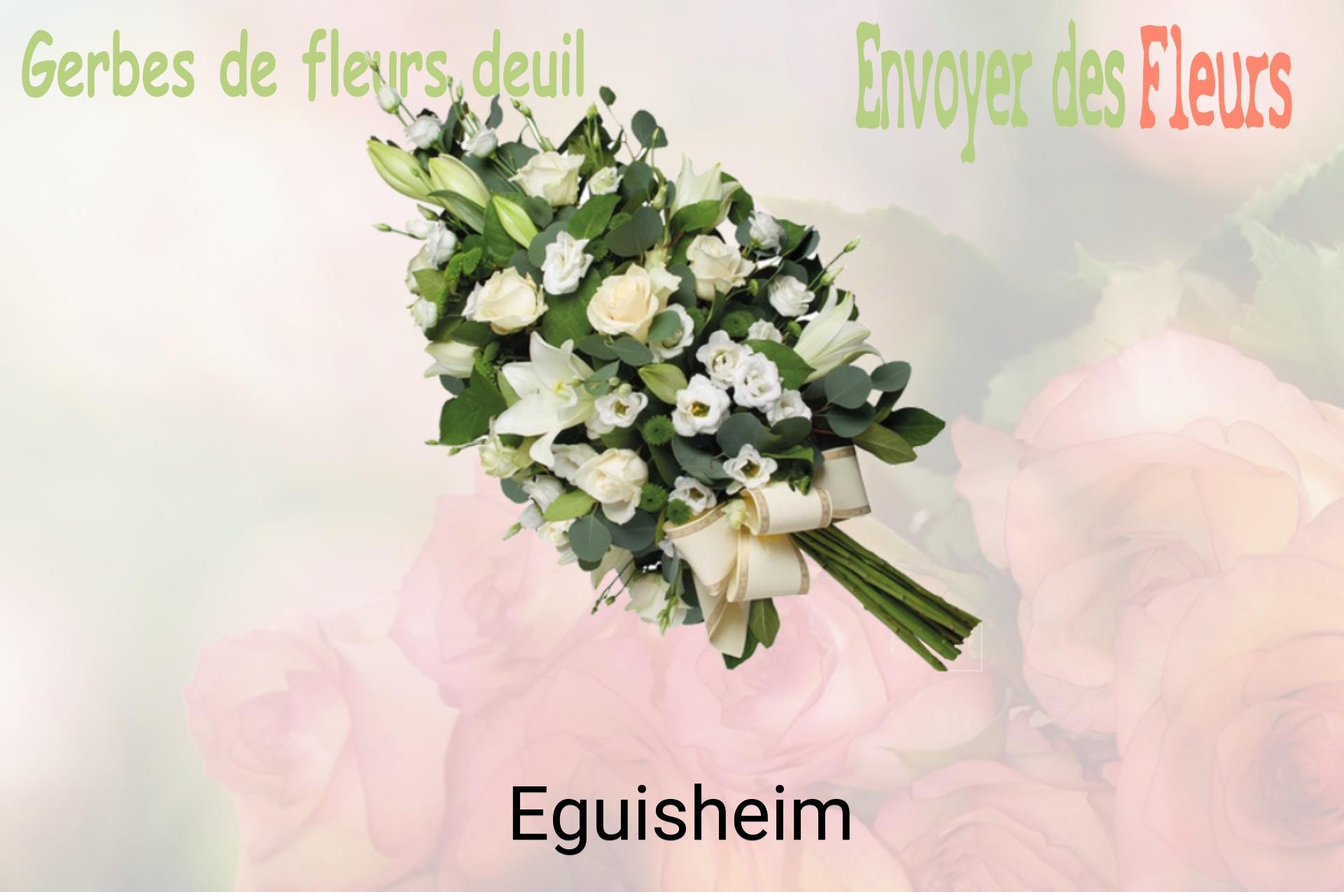 Gerbe de fleurs de deuil livrée à Eguisheim